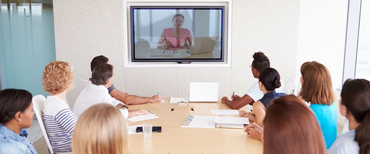 Corporate training video conference